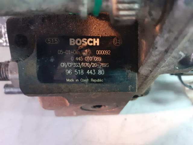 Bomba de combustível de pressão alta 0445010089 PEUGEOT
