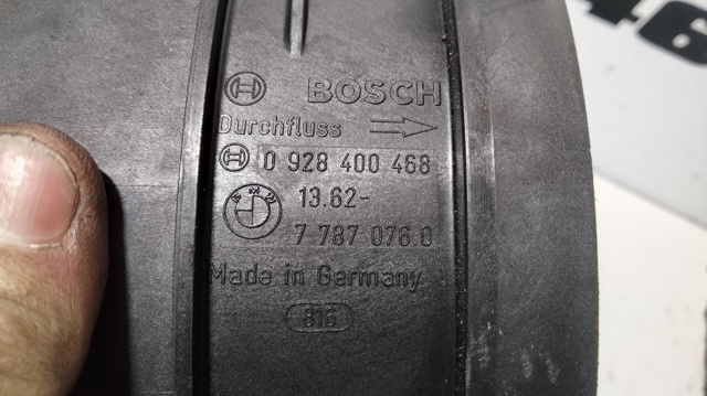 Sensor de fluxo (consumo) de ar, medidor de consumo M.A.F. - (Mass Airflow) 0928400468 BMW