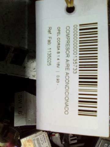 Compressor de aparelho de ar condicionado 1135025 OPEL