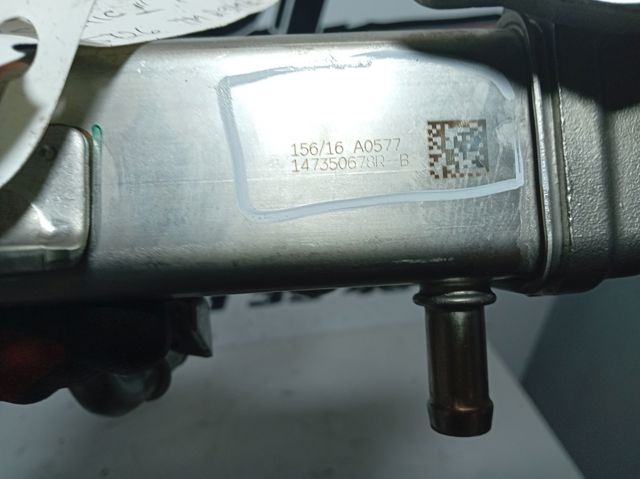 Radiador do sistema EGR de recirculação dos gases de escape 147350678R RENAULT