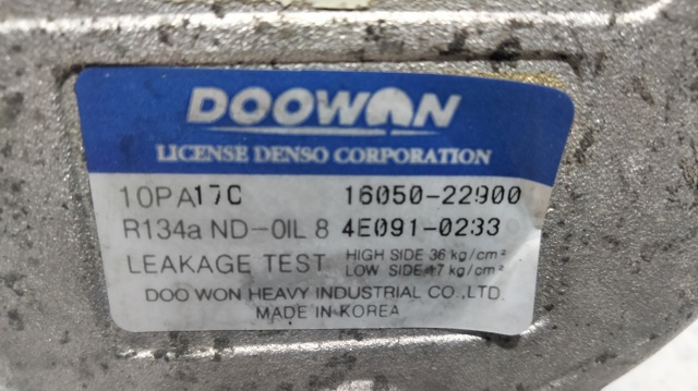 Compressor de aparelho de ar condicionado 1605022900 HYUNDAI