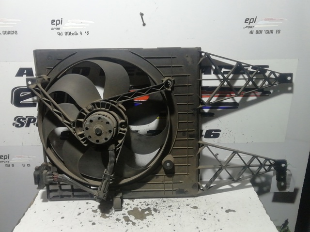 Difusor do radiador de esfriamento, montado com motor e roda de aletas 1J0121207L VAG