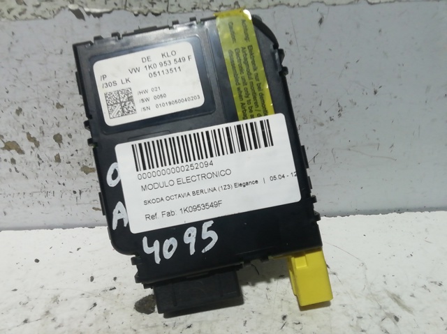 Unidade de controlo de cruzeiro 1K0953549F VAG