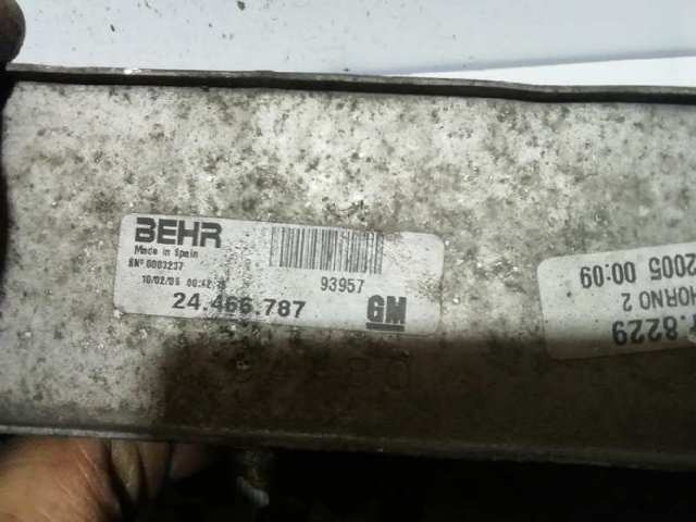 Radiador de intercooler 24466787 OPEL