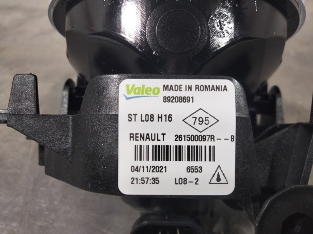 Luzes de nevoeiro esquerdas/direitas 261500097R RENAULT