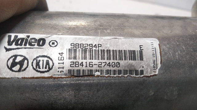 Radiador do sistema EGR de recirculação dos gases de escape 2841627400 HYUNDAI