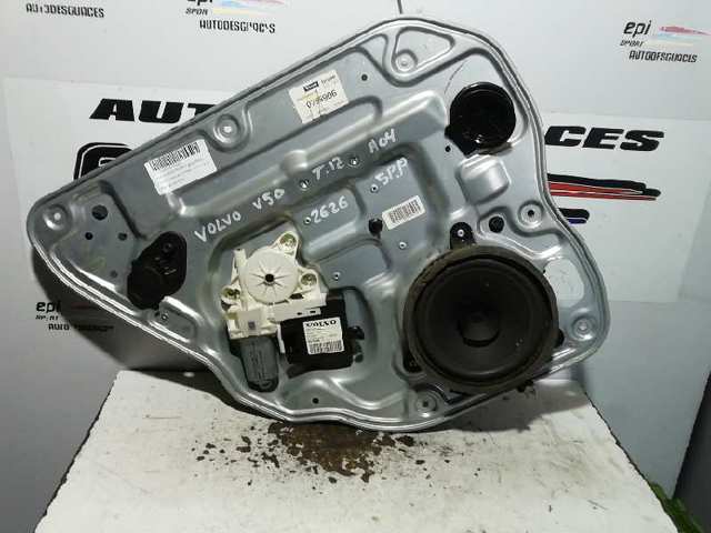 Motor de acionamento de vidro da porta traseira esquerda 30710147 VOLVO
