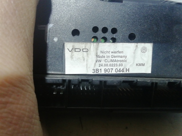 Unidade de controlo dos modos de aquecimento/condicionamento 3B1907044H VAG