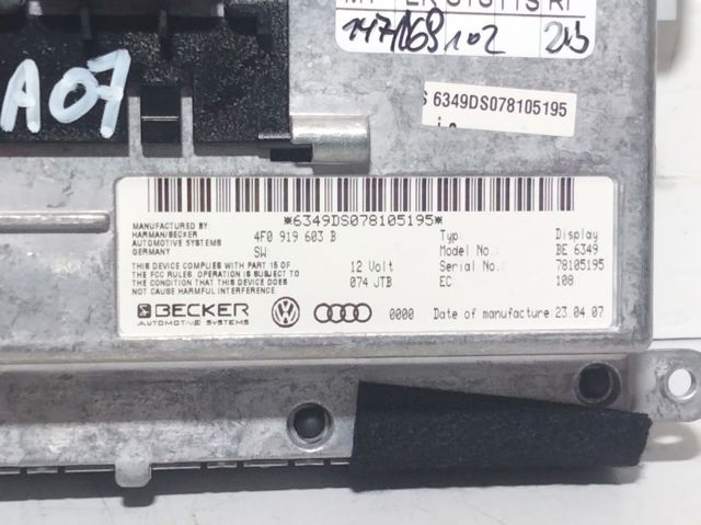 Mostrador multifuncional 4F0919603B VAG