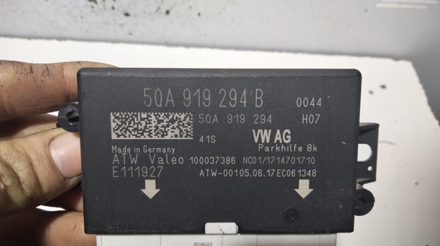 Módulo de direção (Centralina eletrônica) de sensor de estacionamento 5QA919294B VAG