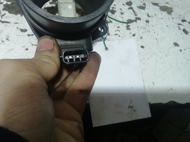 Sensor de fluxo (consumo) de ar, medidor de consumo M.A.F. - (Mass Airflow) 5WK97021 NISSAN