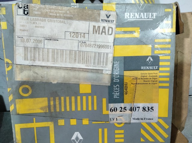 Sapatas do freio dianteiras de disco 6025407835 RENAULT
