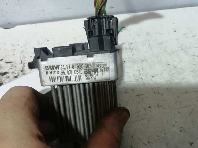 Resistor (resistência) de ventilador de forno (de aquecedor de salão) 64116920365 BMW