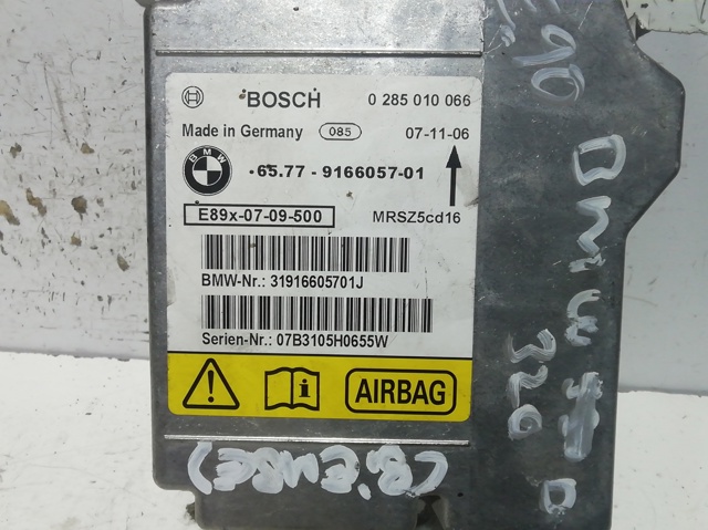 Módulo processador de controlo da bolsa de ar (Centralina eletrônica AIRBAG) 6577916605701 BMW