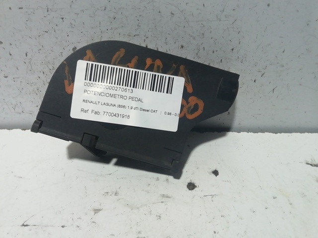 Sensor de posição de pedal de acelerador (de gás) 7700431918 RENAULT