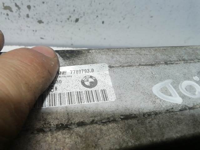 Radiador de intercooler 77897930 BMW