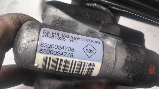 Bomba da Direção hidrâulica assistida 8200024778 OPEL
