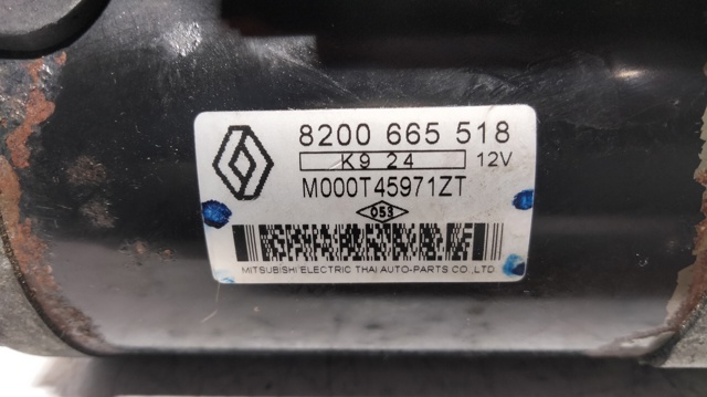 Motor de arranco 8200665518 RENAULT