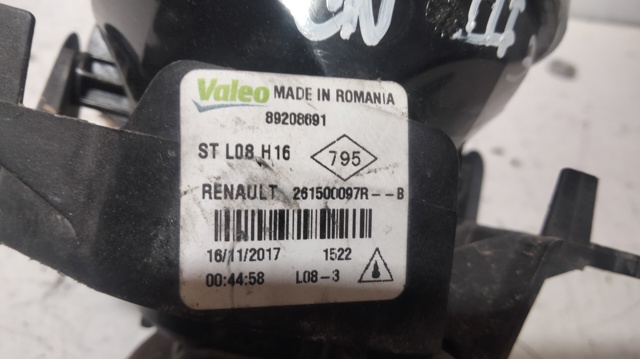 Luzes de nevoeiro esquerdas/direitas 89208691 RENAULT