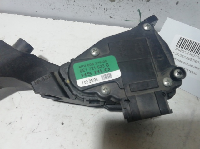 Pedal de gás (de acelerador) 8E1721523G VAG