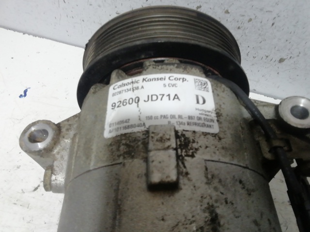 Compressor de aparelho de ar condicionado 92600JD71A NISSAN