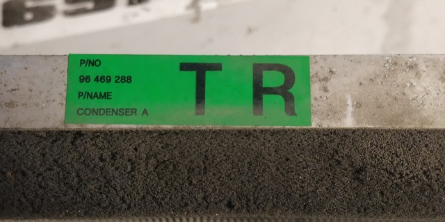 Radiador de aparelho de ar condicionado 96469288 GM