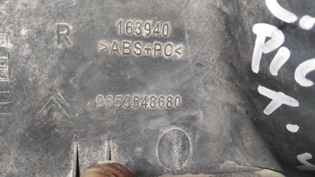 Lanterna de nevoeiro traseira direita 9653548680 PEUGEOT