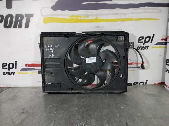 Difusor do radiador de esfriamento, montado com motor e roda de aletas 9806313580 PEUGEOT