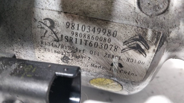 Compressor de aparelho de ar condicionado 9808860080 PEUGEOT