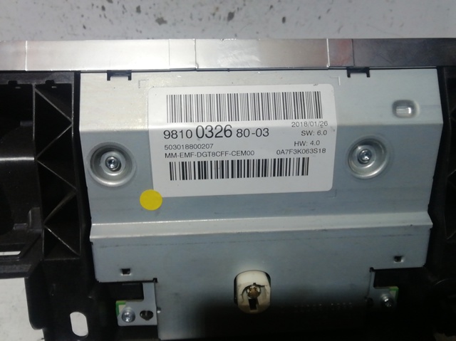 Mostrador multifuncional 9810032680 PEUGEOT