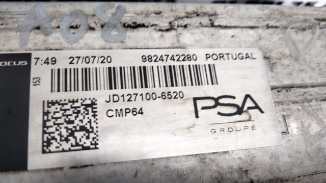 Radiador de intercooler 9824742280 PEUGEOT