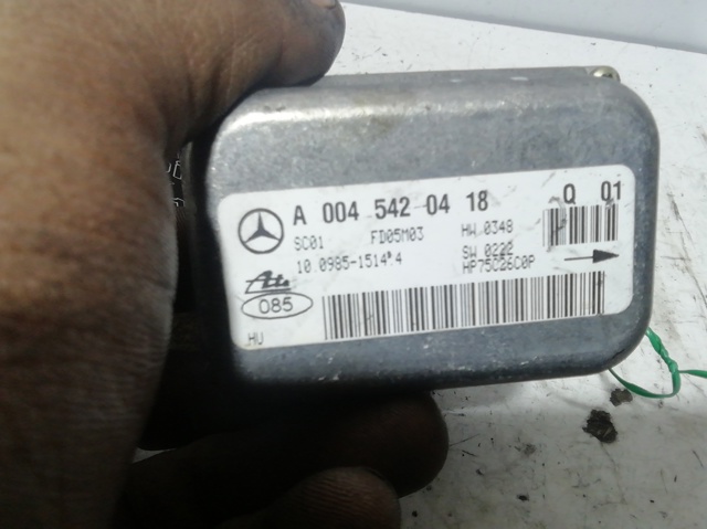 Sensor de aceleração transversal (ESP) A0045420418 MERCEDES