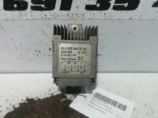 Regulador de revoluções de ventilador de esfriamento (unidade de controlo) A0255453232 MERCEDES