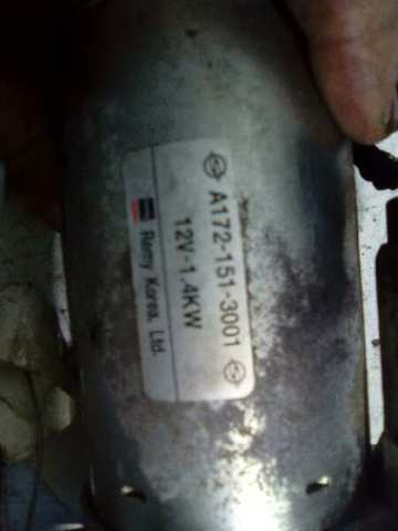 Motor de arranco A1721513001 SSANG YONG