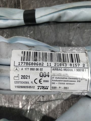 Cinto de segurança (AIRBAG) de estore lateral direito A1778600602 MERCEDES