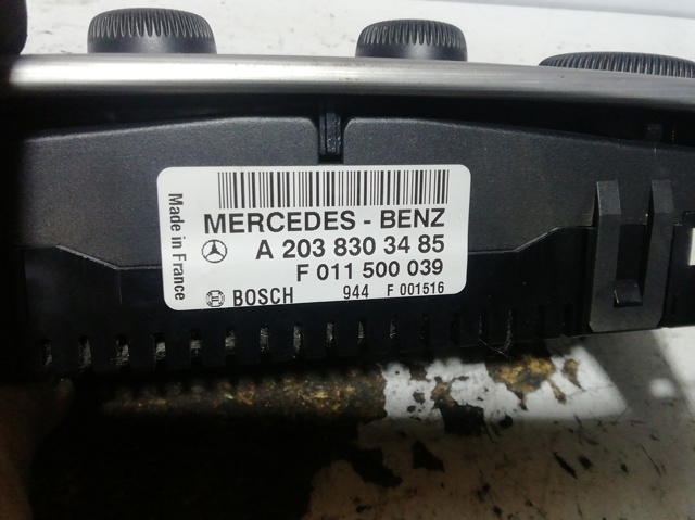 Unidade de controlo dos modos de aquecimento/condicionamento A2038303485 MERCEDES
