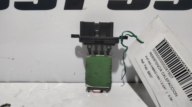 Regulador de revoluções de ventilador de esfriamento (unidade de controlo) B837 FIAT