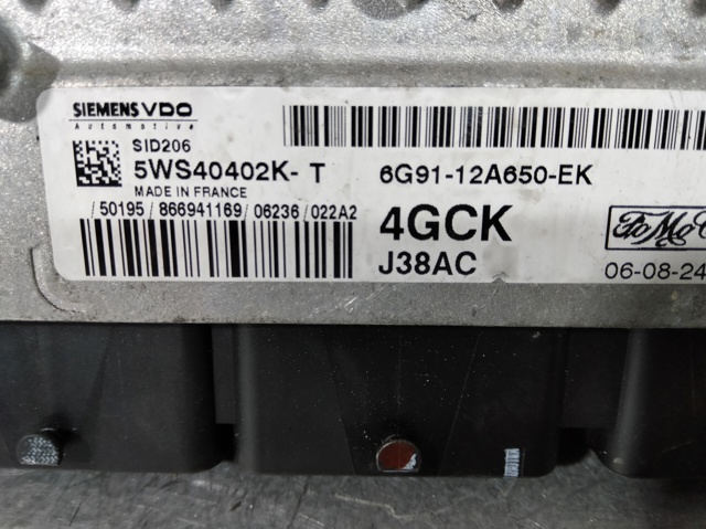 Módulo de direção (Centralina eletrônica) de motor J38AC FORD