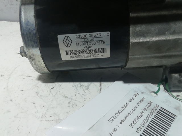 Motor de arranco M000TD0372ZE RENAULT
