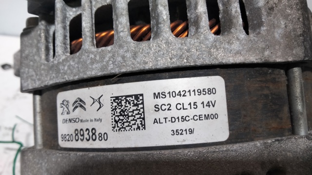 Gerador MS1042119580 PEUGEOT