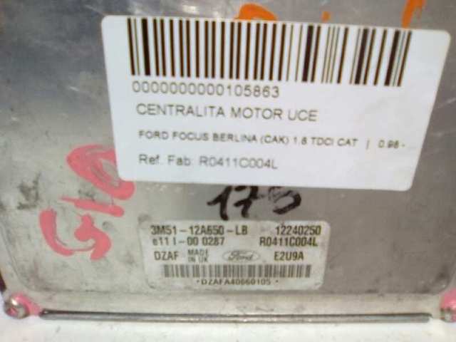 Módulo de direção (Centralina eletrônica) de motor R0411C004L FORD