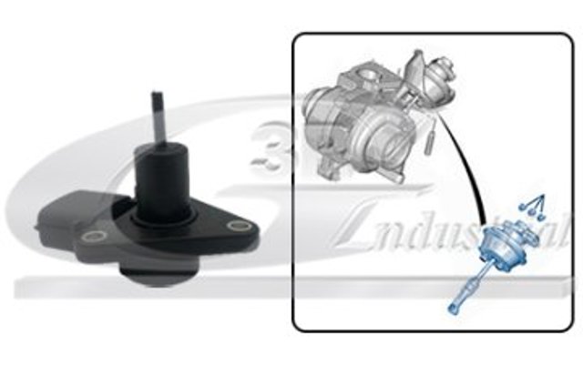 Válvula (atuador) de controlo de turbina para Volvo S80 AS, AR