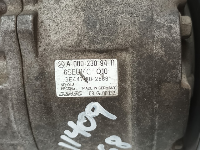 Compressor de aparelho de ar condicionado 0002309411 MERCEDES