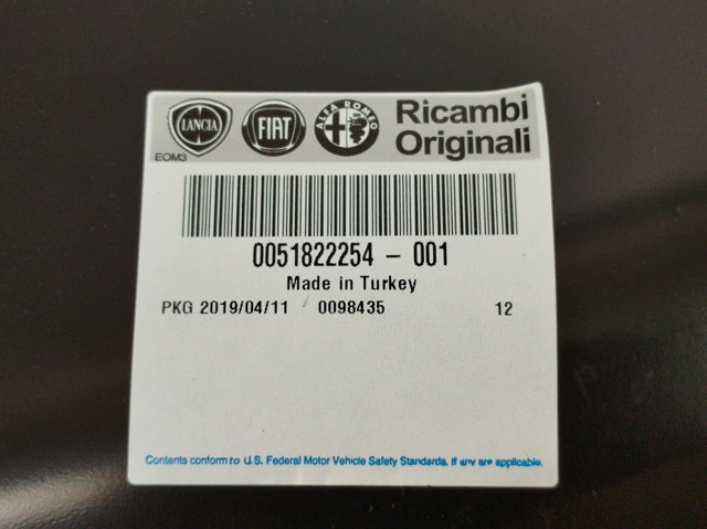 Pára-lama dianteiro direito 0051822254 FIAT