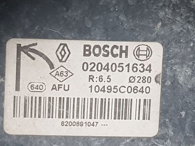 Reforçador dos freios a vácuo 0204051634 RENAULT