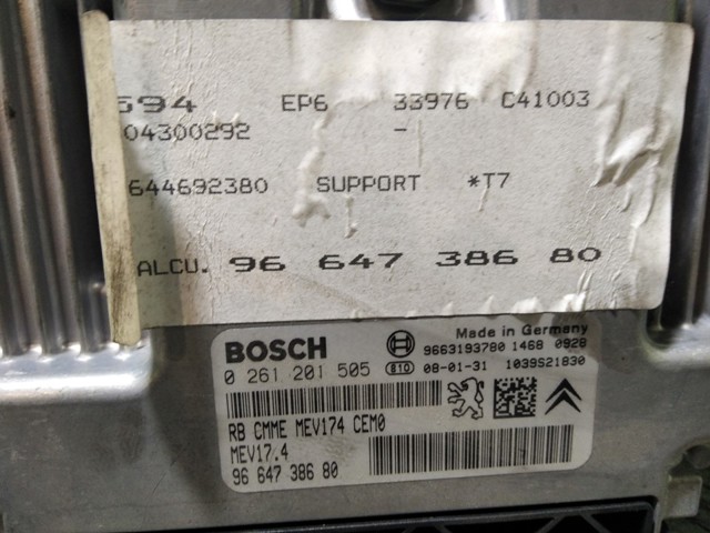 Módulo de direção (Centralina eletrônica) de motor 0261201505 PEUGEOT