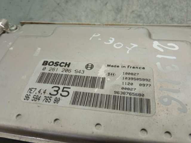 Módulo de direção (Centralina eletrônica) de motor 0261206943 PEUGEOT