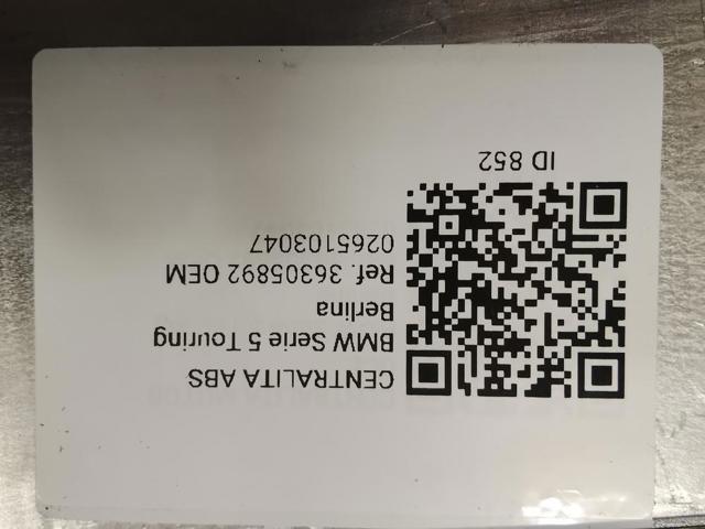 Módulo de direção (Centralina eletrônica) ABS 0265103047 BMW