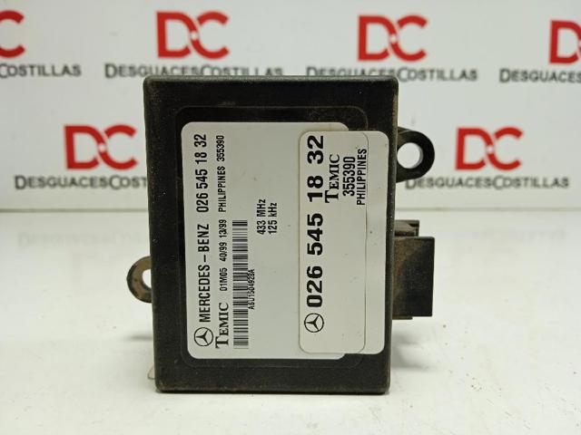 Módulo de direção (Centralina eletrônica) de imobilizador 0265451832 MERCEDES