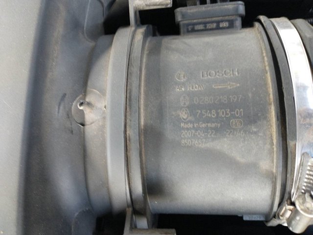 Sensor de fluxo (consumo) de ar, medidor de consumo M.A.F. - (Mass Airflow) 0280218197 BMW
